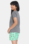 Rosaline Girls Disney Knit Cotton Shorts Set - Spring Bud — thumbnail 3